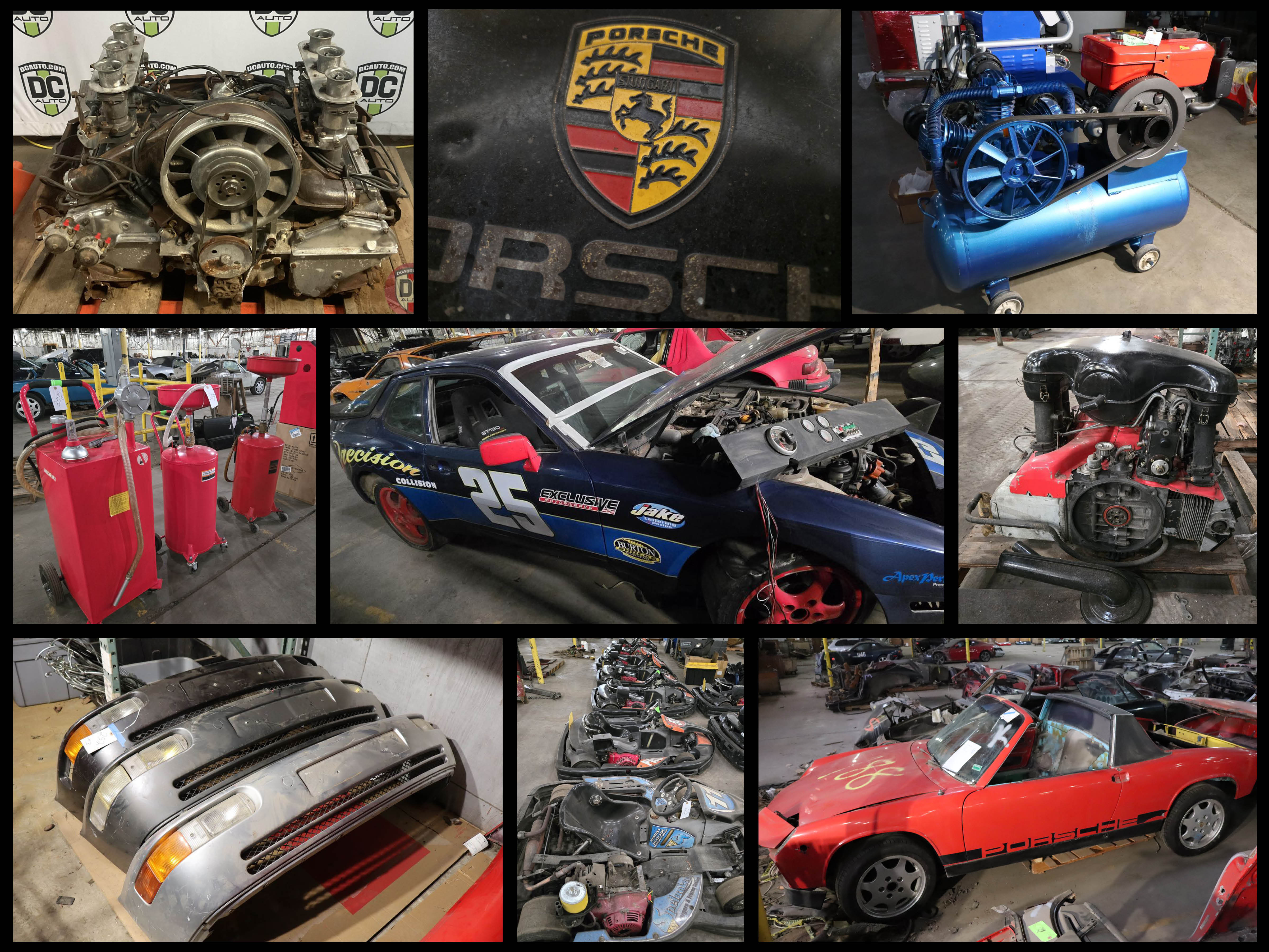 Largest Porsche Dismantler Downsizing Auction